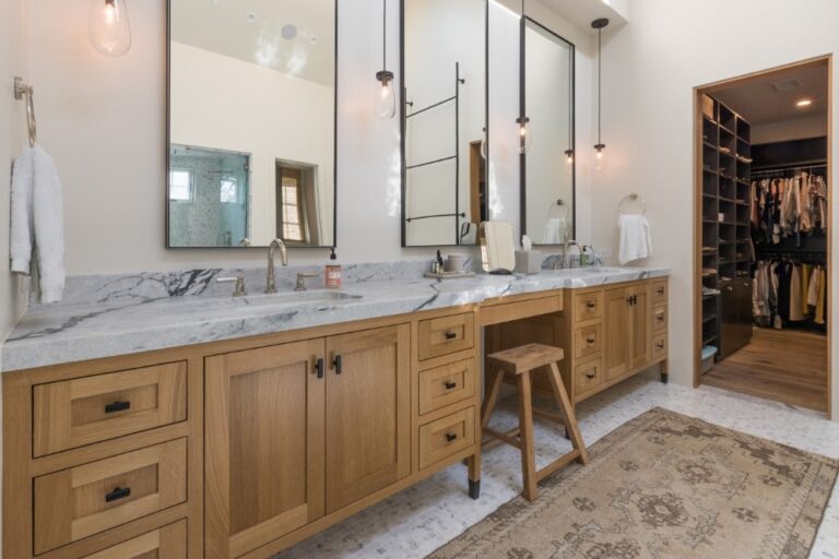 Warm Master Bath Vanity