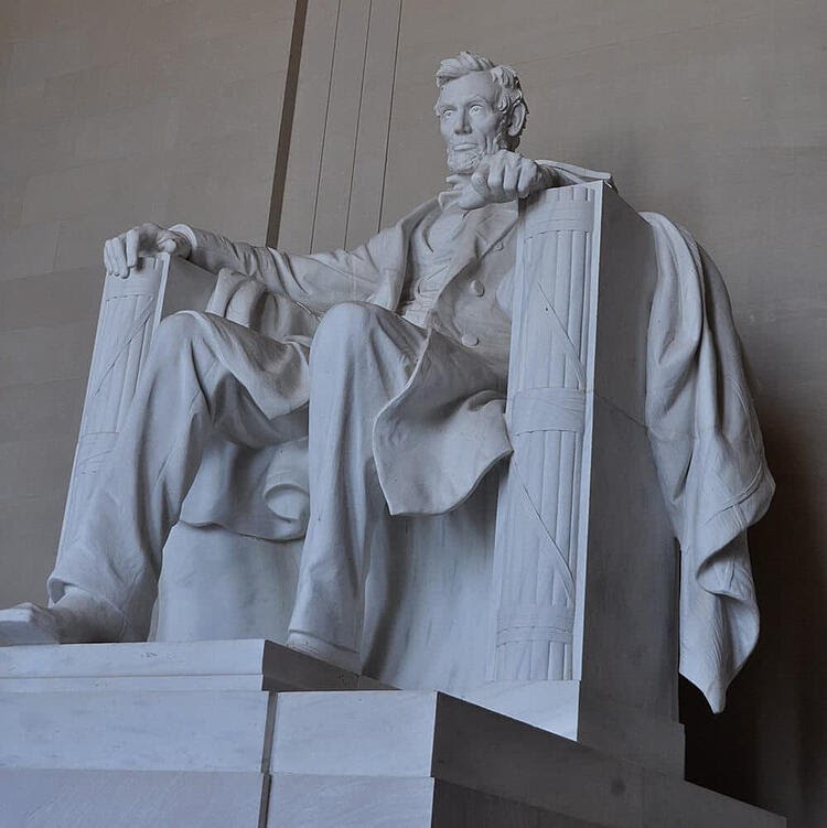 The Lincoln Memorial in Washington, DC