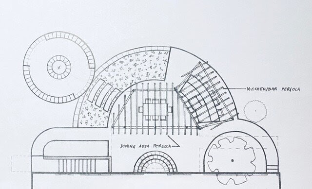 The final drawing for the backyard plans.