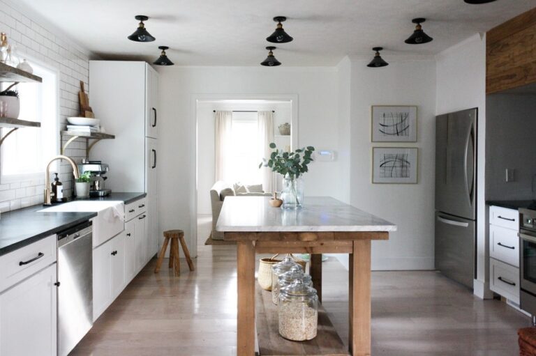 Rustic Modern Two-Tone Kitchen